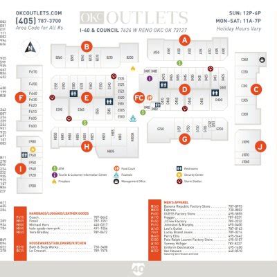 outlet mall okc store directory.